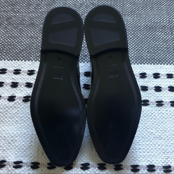 NIB Hugo Boss Patent Leather Oxford with Grograin Collar Piping main image 10